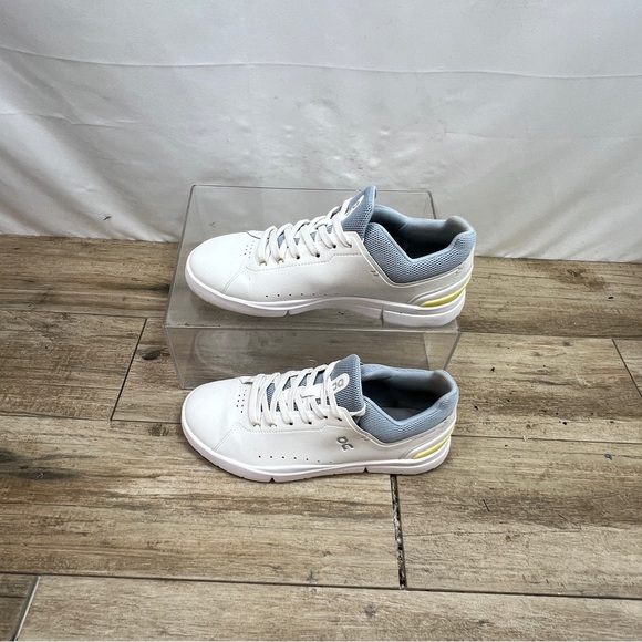 On Cloud THE ROGER Advantage White, Gray, Yellow Womens Size 8.5 - Picture 4 of 8